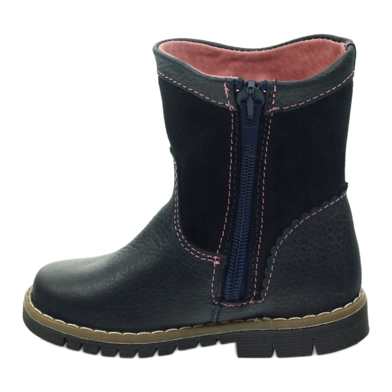 Ren But Bottes en cuir pour enfants avec Kitty Ren mais 1525 bleu marine 2
