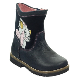 Ren But Bottes en cuir pour enfants avec Kitty Ren mais 1525 bleu marine 1