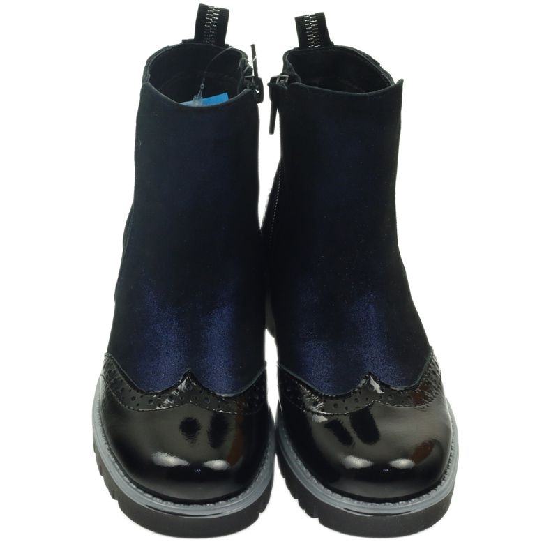 Bottines isolées Ren But 4379 bleu marine noir 3