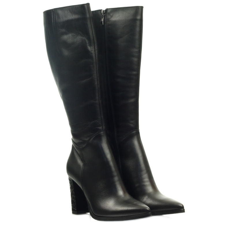 Bottines Espinto 185 noires sur le montant le noir 4