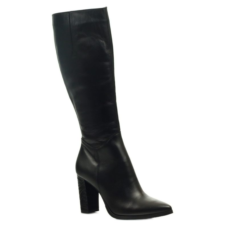 Bottines Espinto 185 noires sur le montant le noir 1