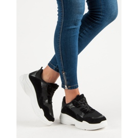 Chaussures de sport décontractées le noir 1