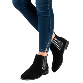 Bottines Jodhpur en daim noir le noir 4