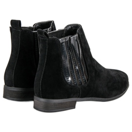 Bottines Jodhpur en daim noir le noir 2