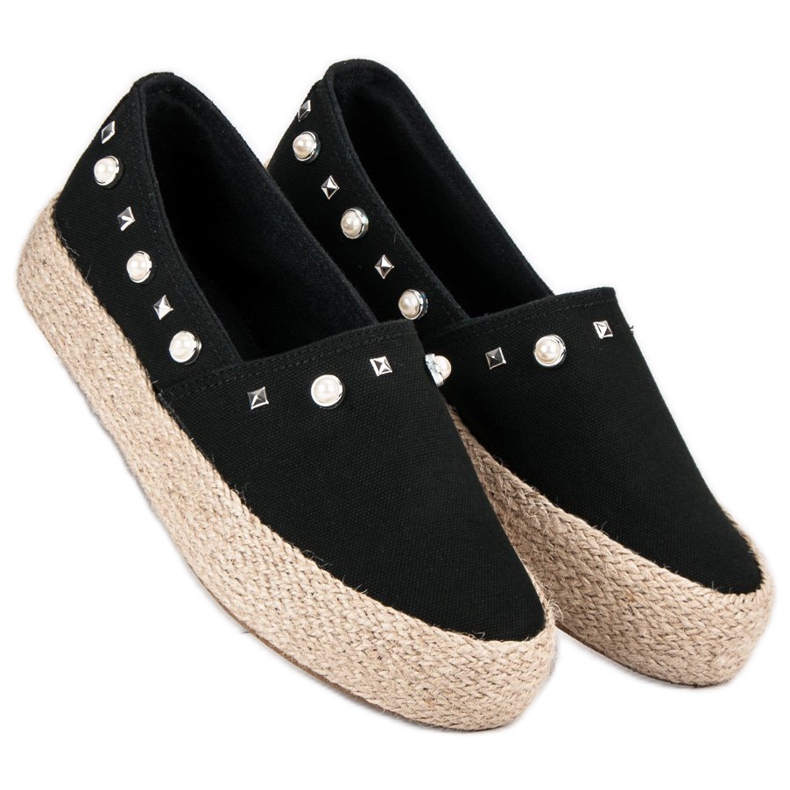 J. Star Espadrilles noires le noir 2 J. Star Espadrilles noires le noir 2