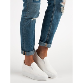 J. Star Baskets compensées blanches 5