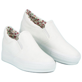 J. Star Baskets compensées blanches 1