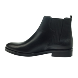 Bottines Edeo noires, slip-on 3244 2
