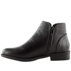 Bottines Chelsea noires pour femmes Q-33 Noir le noir 1