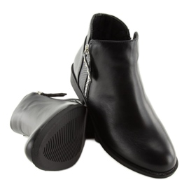 Bottines Chelsea noires pour femmes Q-33 Noir le noir 2