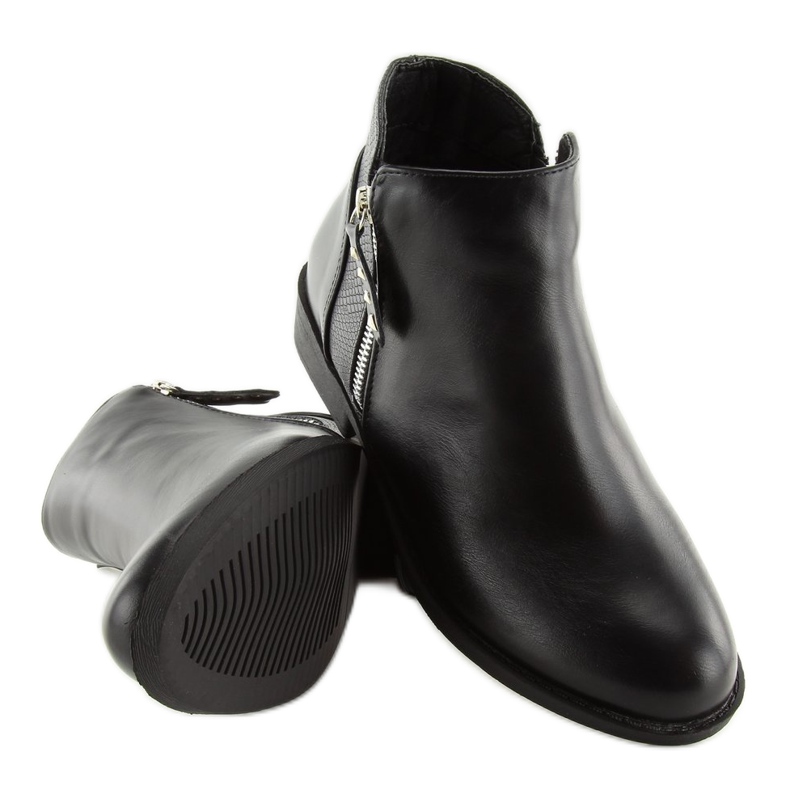 Bottines Chelsea noires pour femmes Q-33 Noir 2