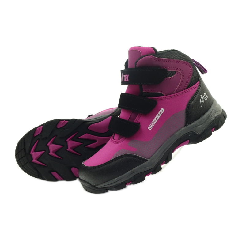 Mttrek Bottines Velcro MT TREK 011 fuchsia noir violet rose 5