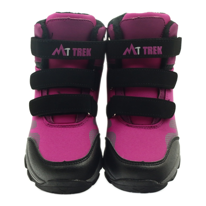 Mttrek Bottines Velcro MT TREK 011 fuchsia noir violet rose 3