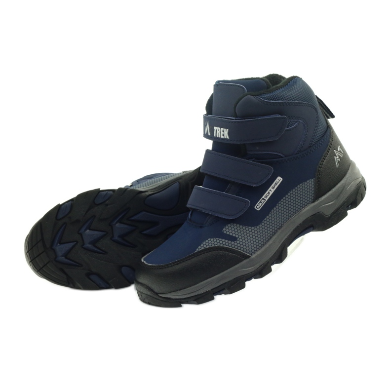 Mttrek Bottes velcro MT TREK 012 bleu marine noir 5