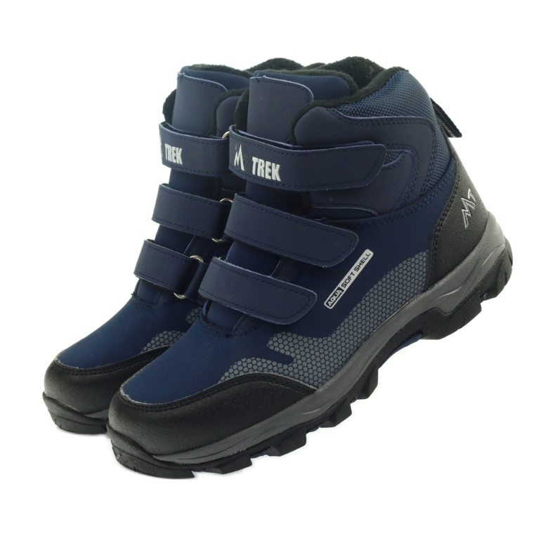 Mttrek Bottes velcro MT TREK 012 bleu marine noir 4