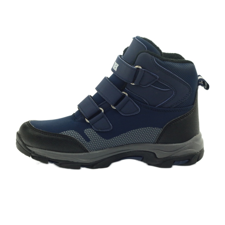 Mttrek Bottes velcro MT TREK 012 bleu marine le noir 2