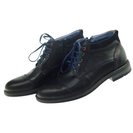 Chaussures en cuir nikopol isolées d'un curseur 689 noir le noir 4