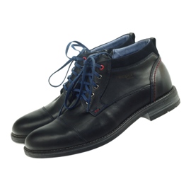 Chaussures en cuir nikopol isolées d'un curseur 689 noir le noir 3