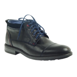 Chaussures en cuir nikopol isolées d'un curseur 689 noir le noir 1