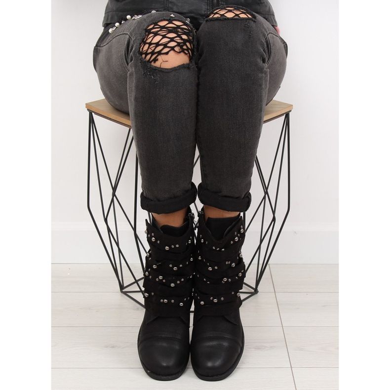 Bottes militaires noires 2194 Noir 1