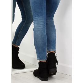 Bottines en daim noir LL022 Noir le noir 2