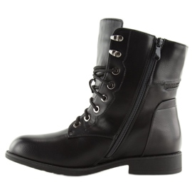 Bottines à lacets noir worky 168-177 noir le noir 3