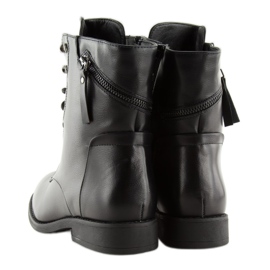 Bottines à lacets noir worky 168-177 noir le noir 4