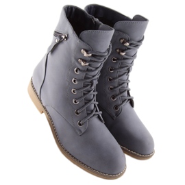 Bottines à lacets bleu bleu 168-177 Bleu 4