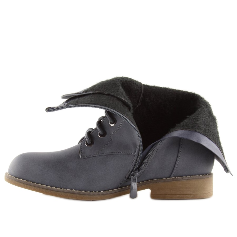 Bottines à lacets bleu bleu 168-177 Bleu 2