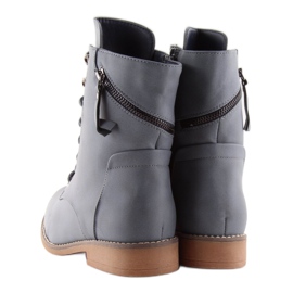 Bottines à lacets bleu bleu 168-177 Bleu 6