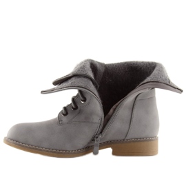 Bottines à lacets gris worky 168-177 Gris 2 Bottines à lacets gris worky 168-177 Gris 2
