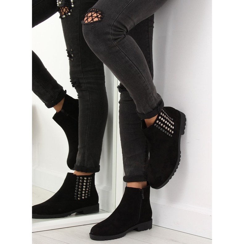Bottines Chelsea noires pour femmes 108-107 Noir 1