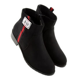 Bottines Chelsea en Daim Noir 100-913B0-2 Noir le noir 1