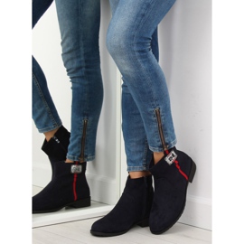 Bottines en daim, bleu marine 100-913B0-2 Bleu 4