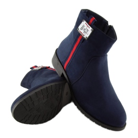 Bottines en daim, bleu marine 100-913B0-2 Bleu 5