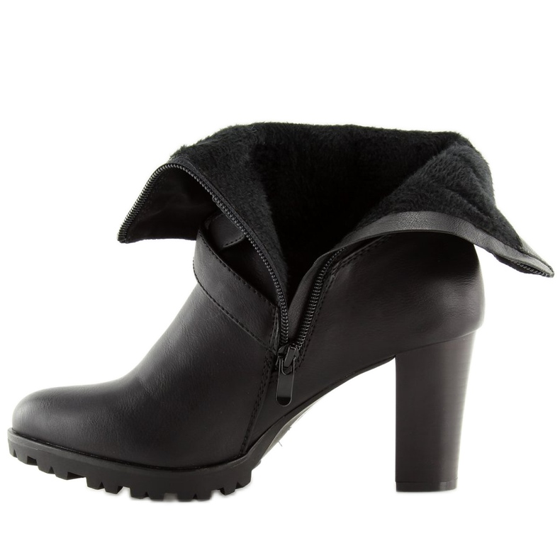 Bottines à talons noires C386 Noir le noir 2