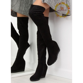 Bottines compensées noires K-59 noires le noir 1