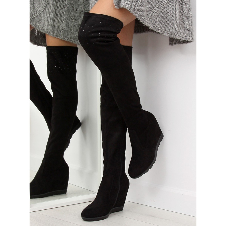 Bottines compensées noires K-59 noires 2
