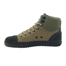 Armani Jeans Homme Baskets en cuir vert 2 Armani Jeans Homme Baskets en cuir vert 2