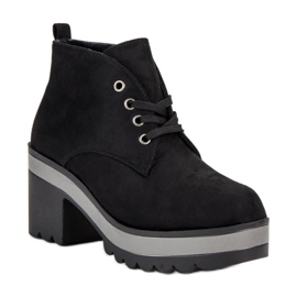 Bottes légères à talons hauts le noir 1