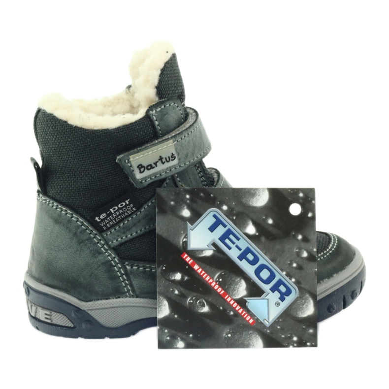 Bottes en cuir avec une membrane Bartuś gris 5