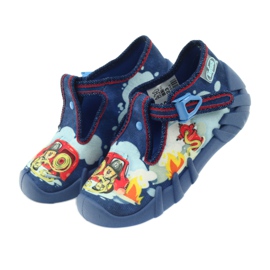 Chaussures pour enfants Befado 110p323 pantoufles bleu multicolore 4 Chaussures pour enfants Befado 110p323 pantoufles bleu multicolore 4
