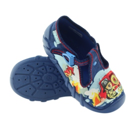 Chaussures pour enfants Befado 110p323 pantoufles bleu multicolore 3 Chaussures pour enfants Befado 110p323 pantoufles bleu multicolore 3