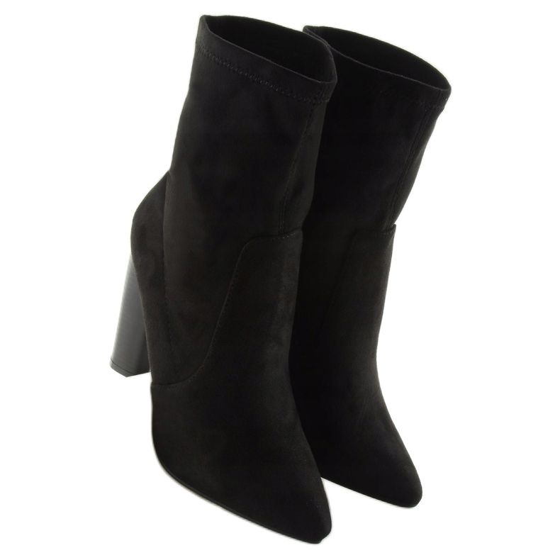 Bottes sur le poteau noir SY23P Noir le noir 1