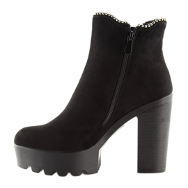 Bottines compensées noires 123-30 Noir le noir 1