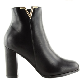 Bottines noires à talons Y23P noir le noir 1