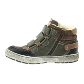American Club chaussures de sports d'hiver vertes 17779 noir brun 2