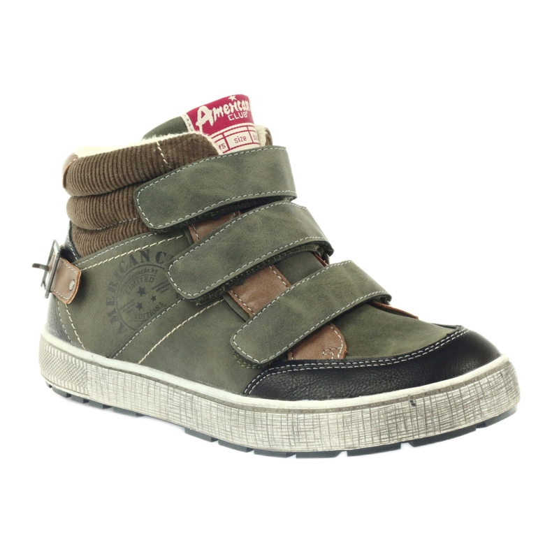 American Club chaussures de sports d'hiver vertes 17779 noir brun 1