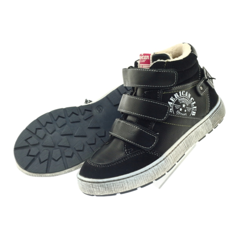 American Club, chaussures de sports d'hiver noires 17779 le noir 4