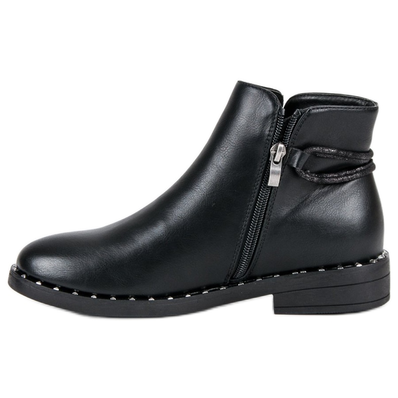 Filippo Bottines plates femme noir 1